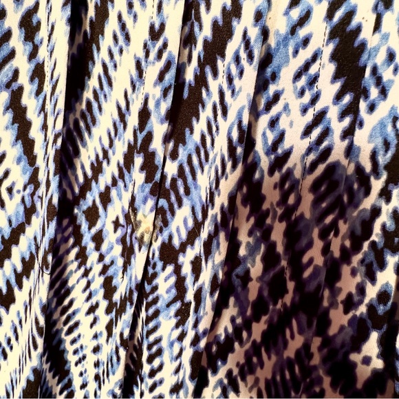 Ronni Nicole Shift Dress Sz 8 Navy And Blue - With small stain - Picture 7 of 7